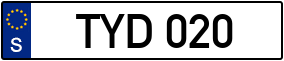 Trailer License Plate